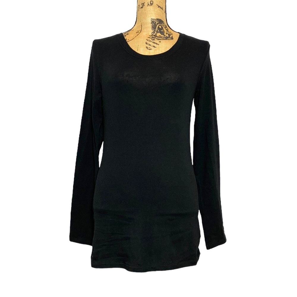 Black Long Sleeve Tunic Top XL